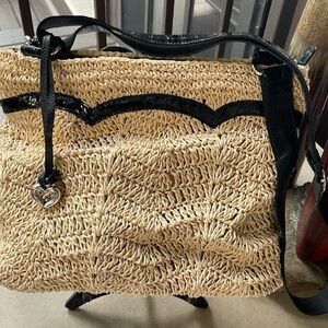 BRIGHTON STRAW BAG WITH DUST BAG.